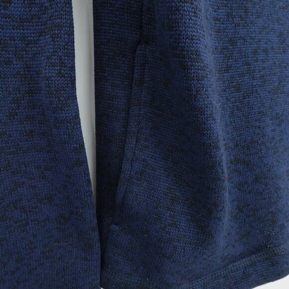 Ducks Unlimited Sweater Mens Medium Blue 1/4 Zip Fleece Preppy Outdoors Pockets - Picture 10 of 14